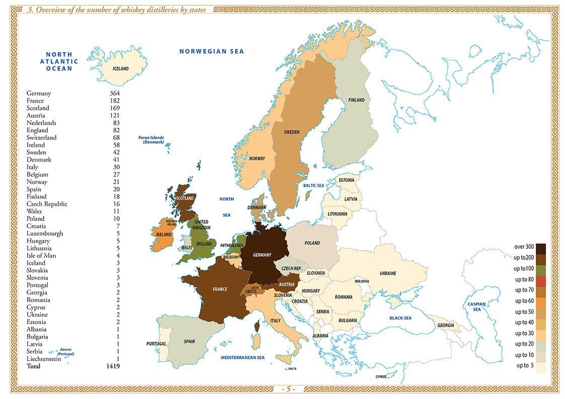 Beispielinhalt (Bild) Whisky Atlas Europe 2025