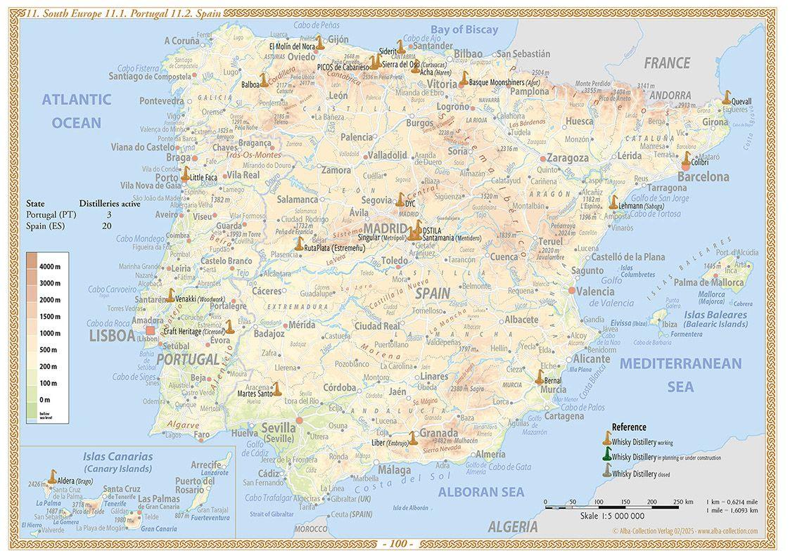 Beispielinhalt (Bild) Whisky Atlas Europe 2025