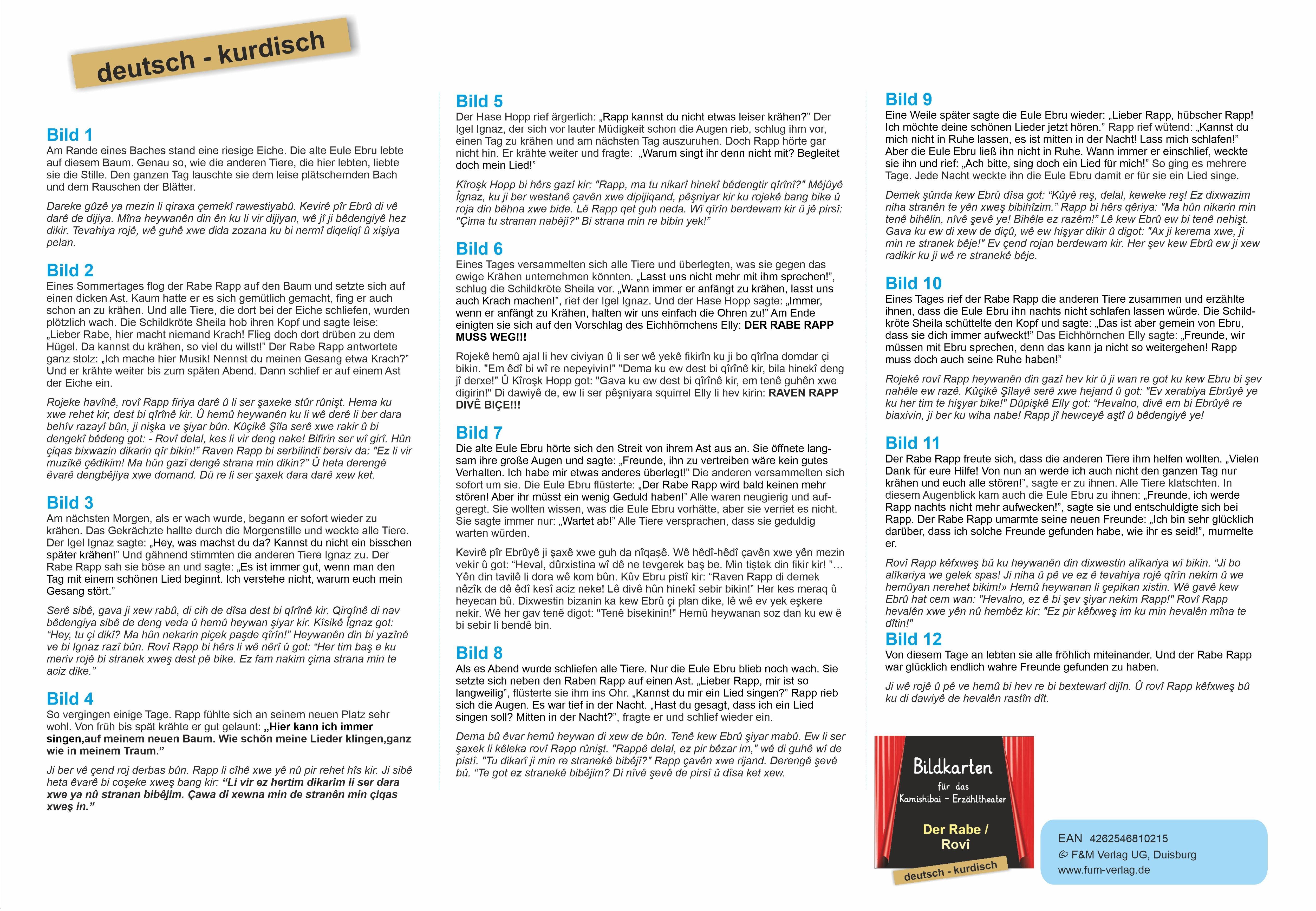 Beispielinhalt (Bild) Der Rabe