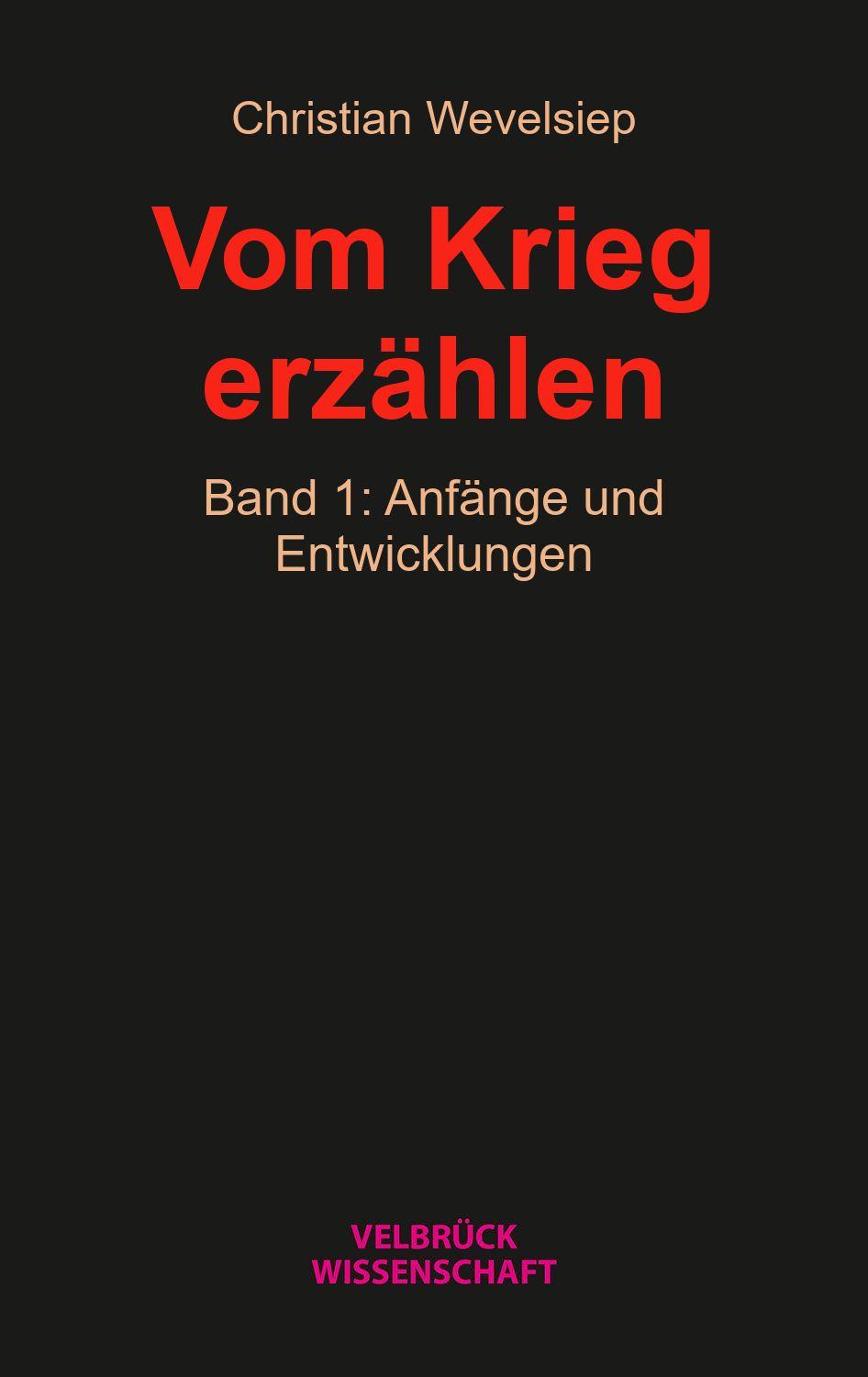 Vorderes Coverbild Vom Krieg erzählen