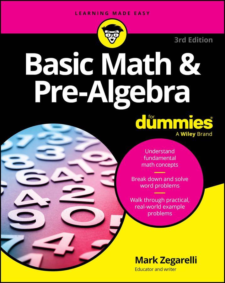 Vorderes Coverbild Basic Math & Pre-Algebra for Dummies