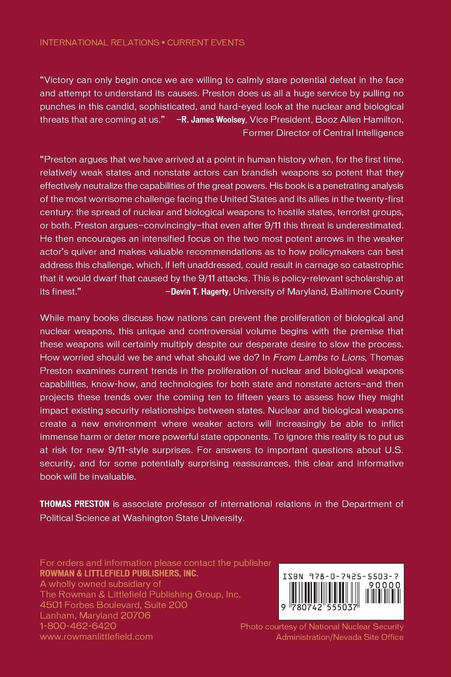 Rückseitencover From Lambs to Lions