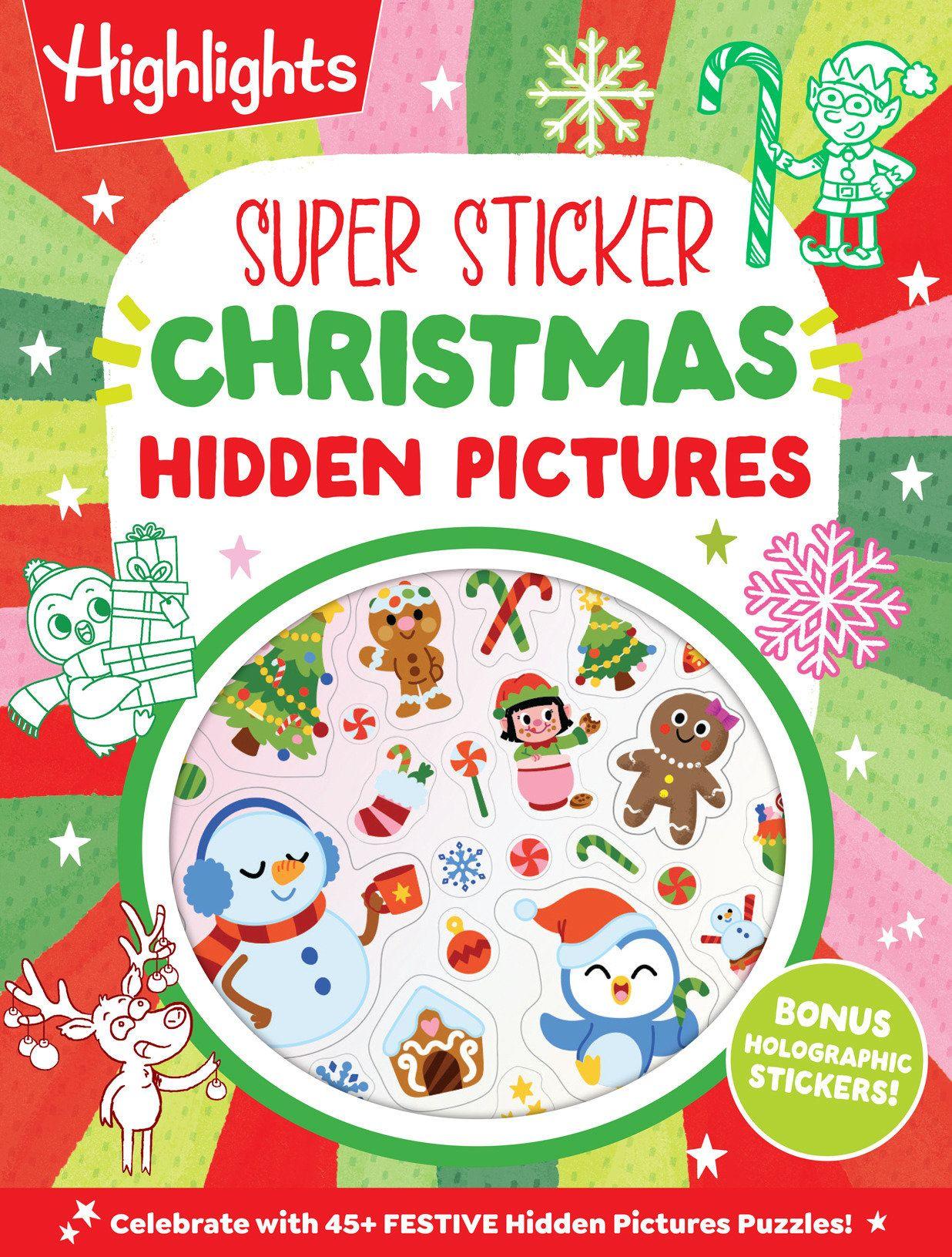 Vorderes Coverbild Super Sticker Christmas Hidden Pictures