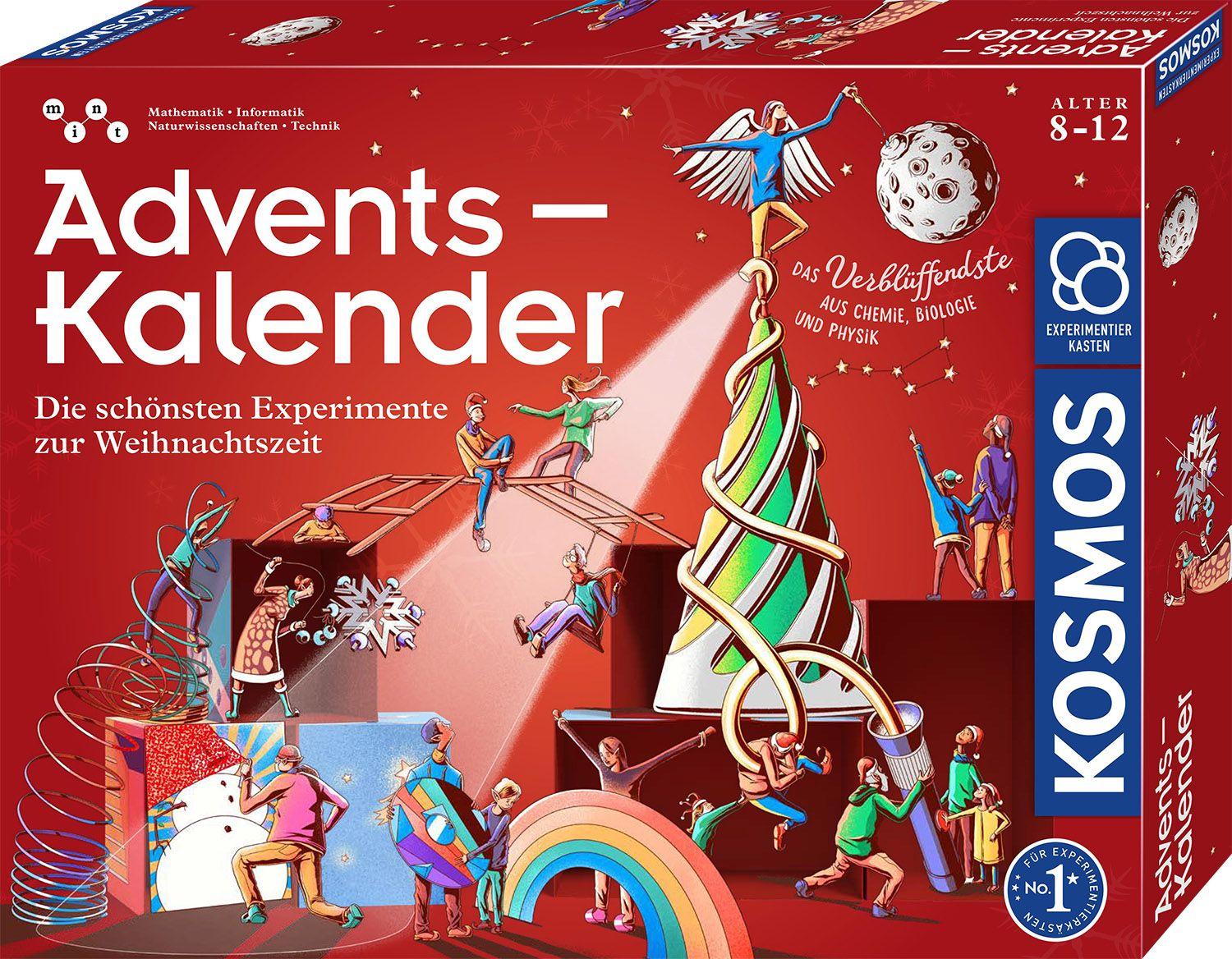 Vorderes Coverbild Adventskalender - Die schönsten Experimente zur Weihnachtszeit