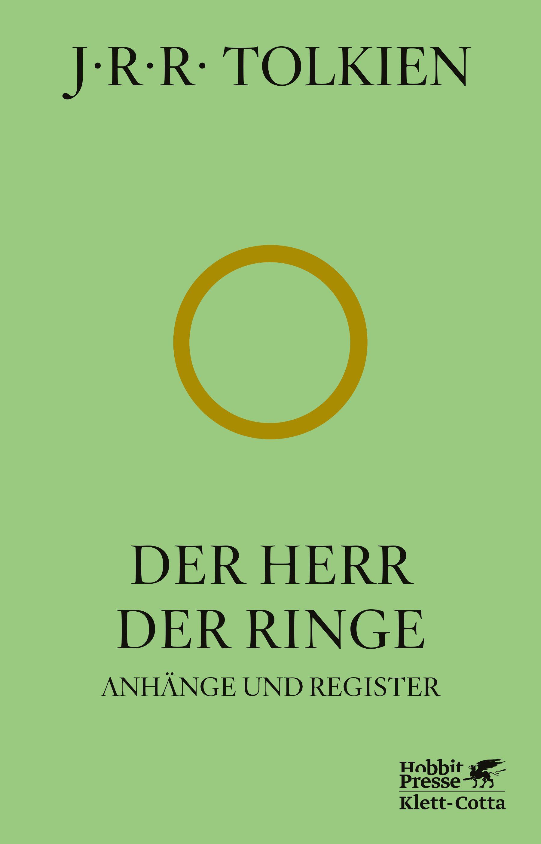 Vorderes Coverbild Der Herr der Ringe - Anhänge und Register