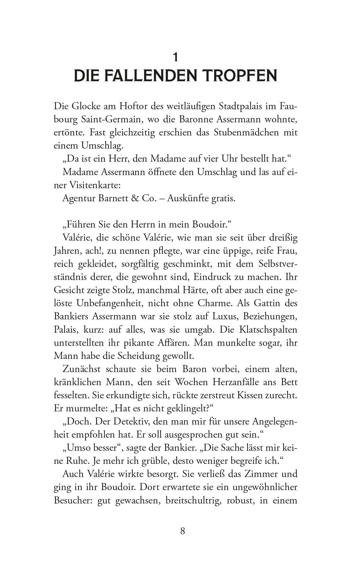 Beispielinhalt (Bild) Arsène Lupin - Die Agentur Barnett & Co. Kriminalgeschichten