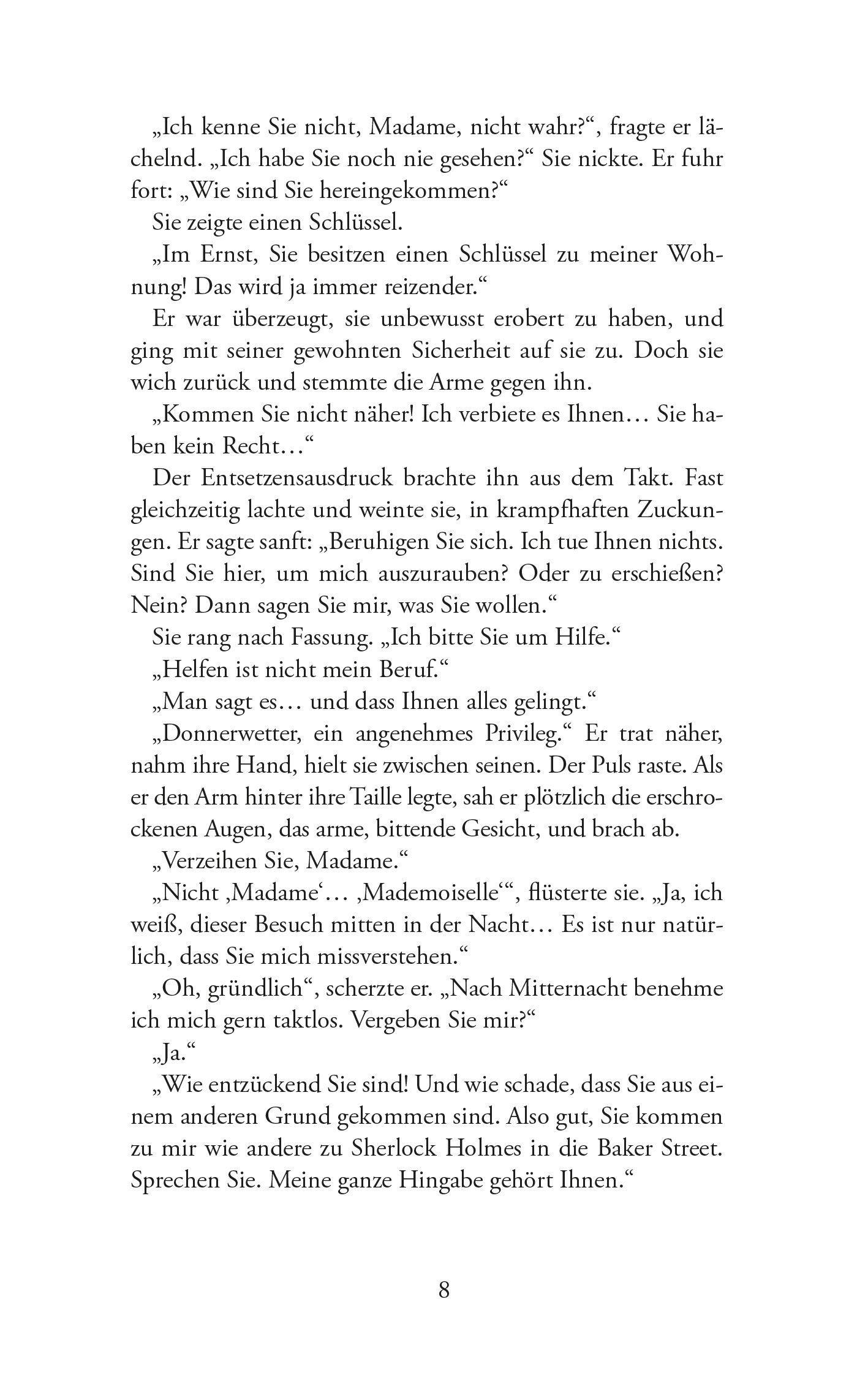 Beispielinhalt (Bild) Arsène Lupin und das Rätsel der verrückten Weiden. Kriminalroman