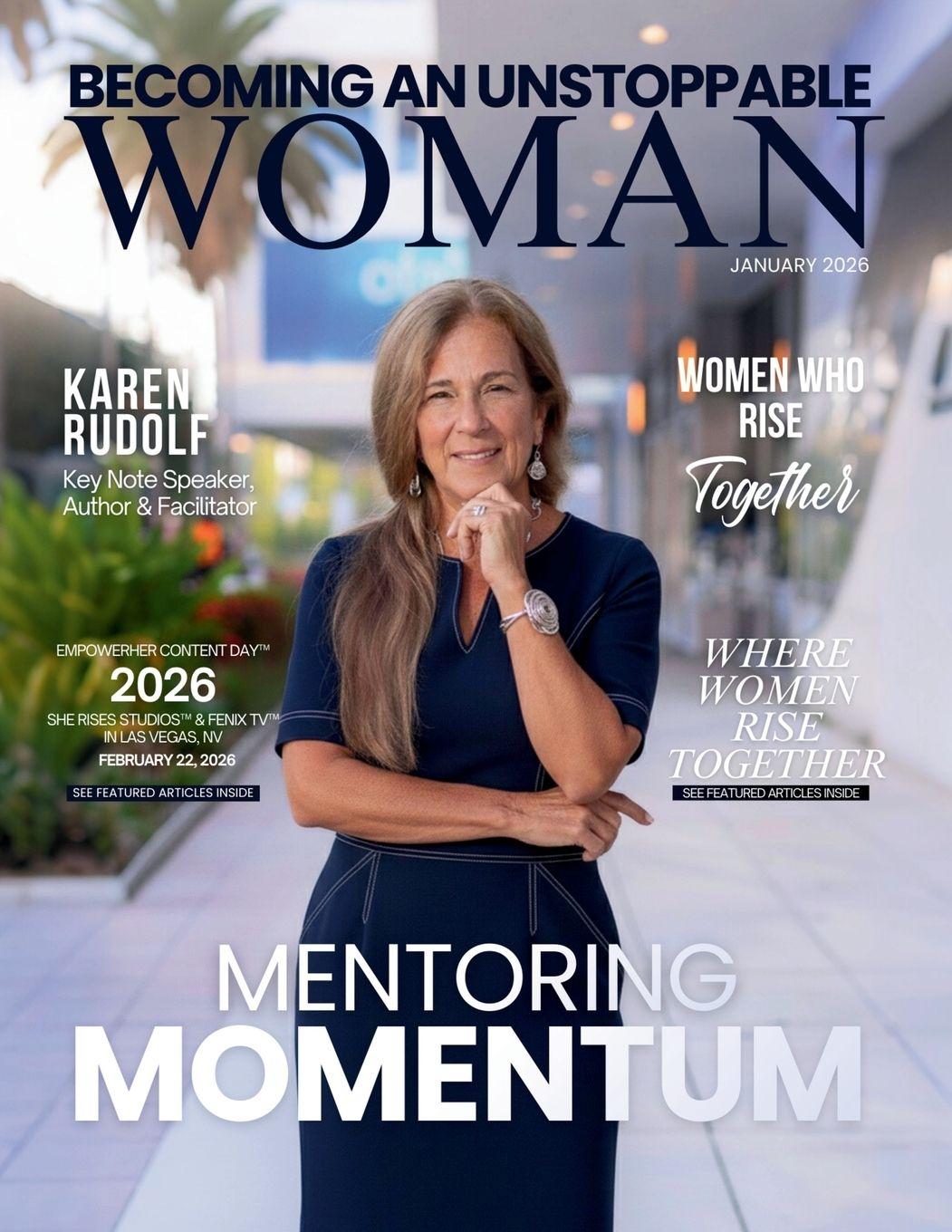 Vorderes Coverbild Becoming An Unstoppable Woman Magazine