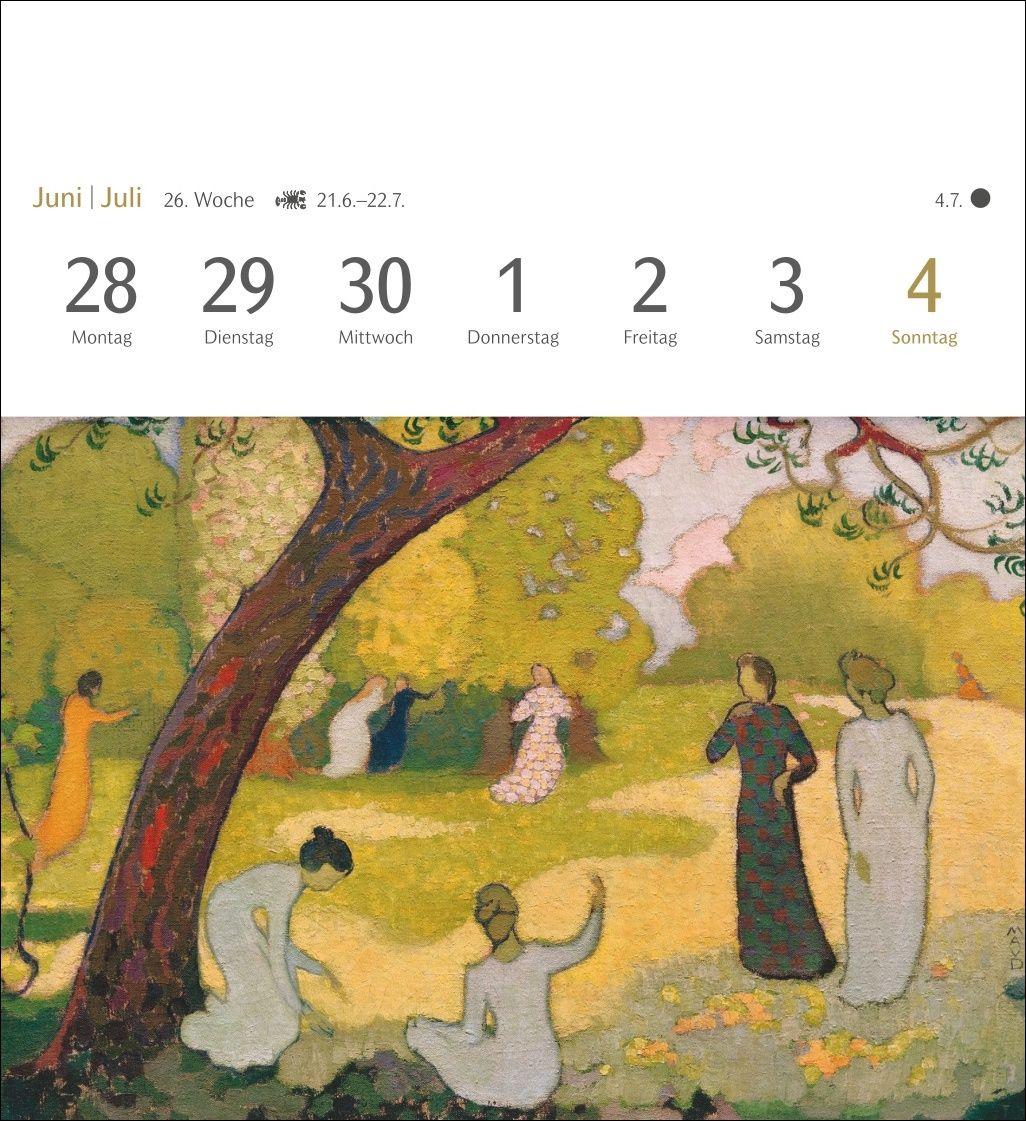 Beispielinhalt (Bild) Malerische Gärten Postkartenkalender 2027 - Kalender mit 53 Kunstpostkarten