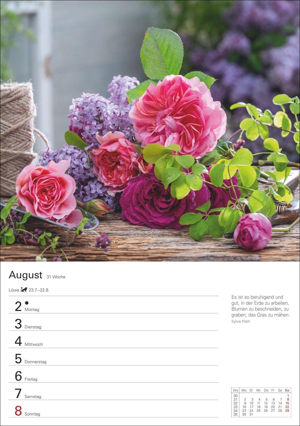 Beispielinhalt (Bild) Blumenpracht Wochenplaner 2027 - 53 stimmungsvolle Fotografien