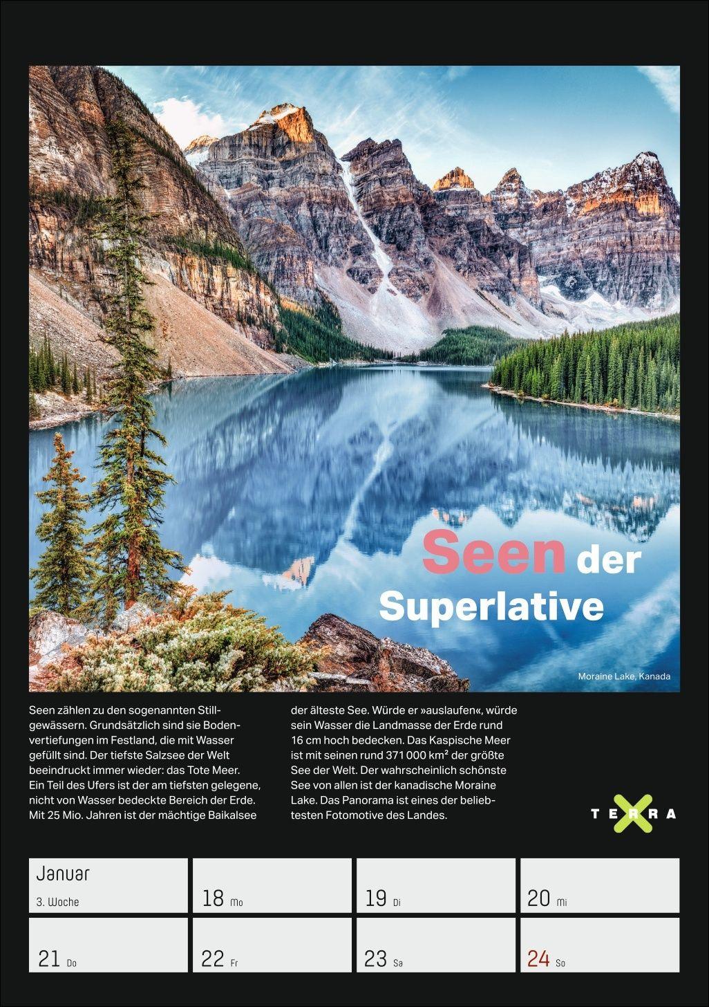 Beispielinhalt (Bild) Terra X - Das Wunder Erde Wochenplaner 2027