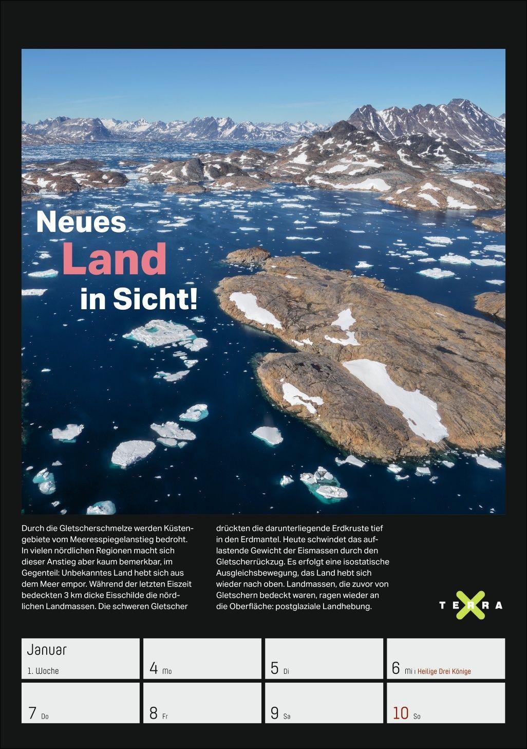 Beispielinhalt (Bild) Terra X - Das Wunder Erde Wochenplaner 2027