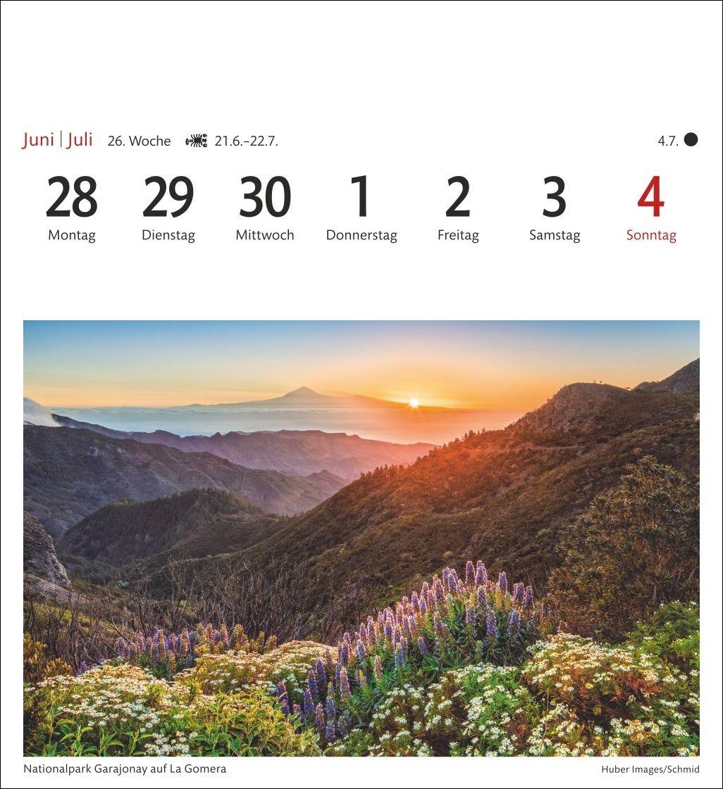 Beispielinhalt (Bild) Spanien Sehnsuchtskalender 2027 - Wochenkalender mit 53 Postkarten