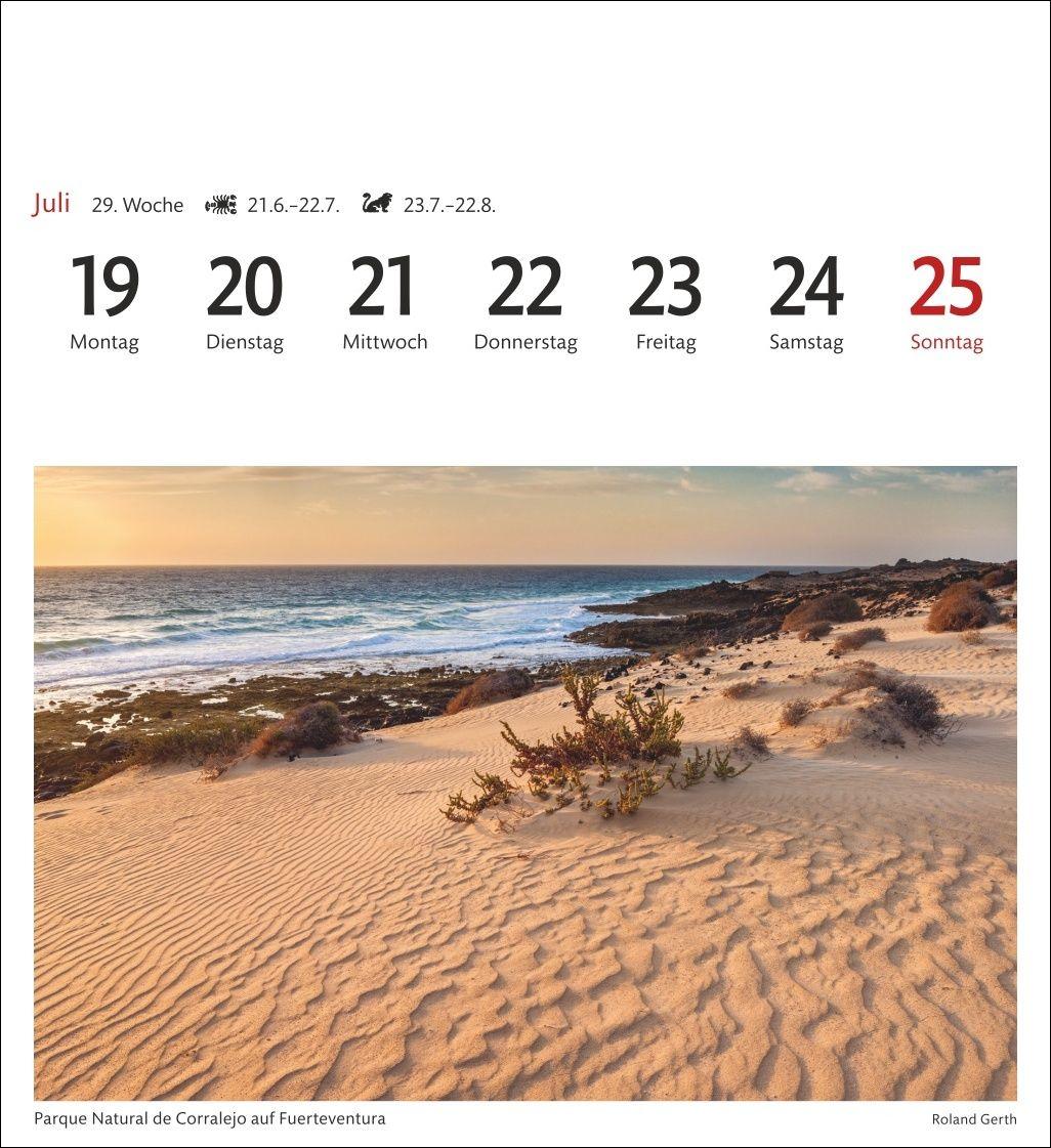 Beispielinhalt (Bild) Spanien Sehnsuchtskalender 2027 - Wochenkalender mit 53 Postkarten