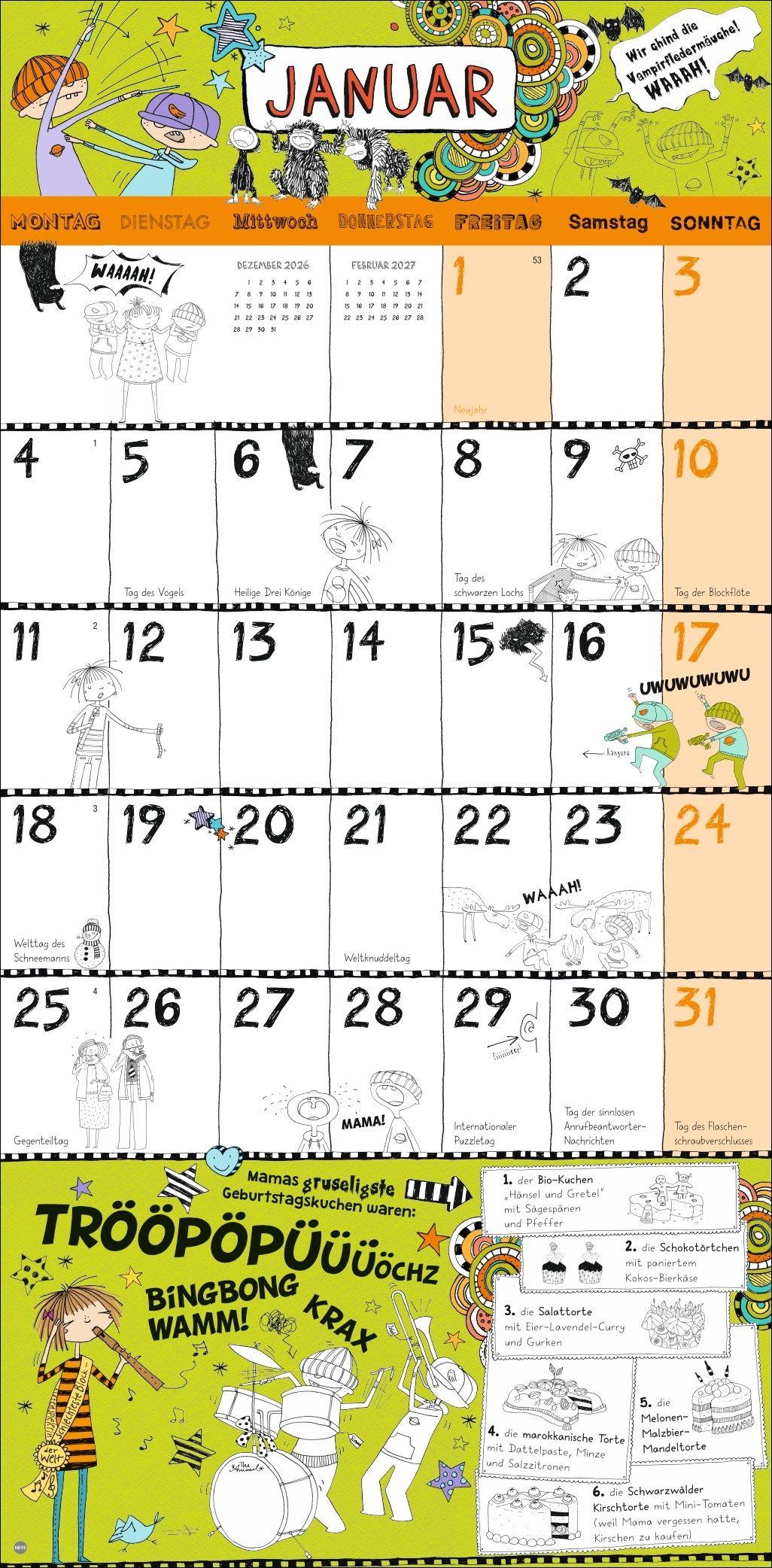 Beispielinhalt (Bild) Lotta-Leben Broschurkalender 2027