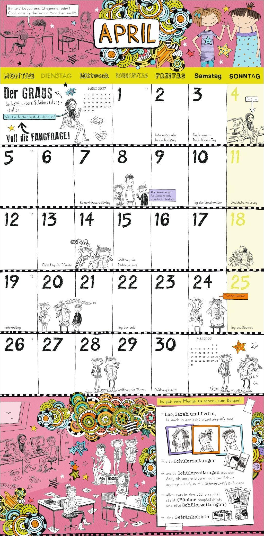 Beispielinhalt (Bild) Lotta-Leben Broschurkalender 2027