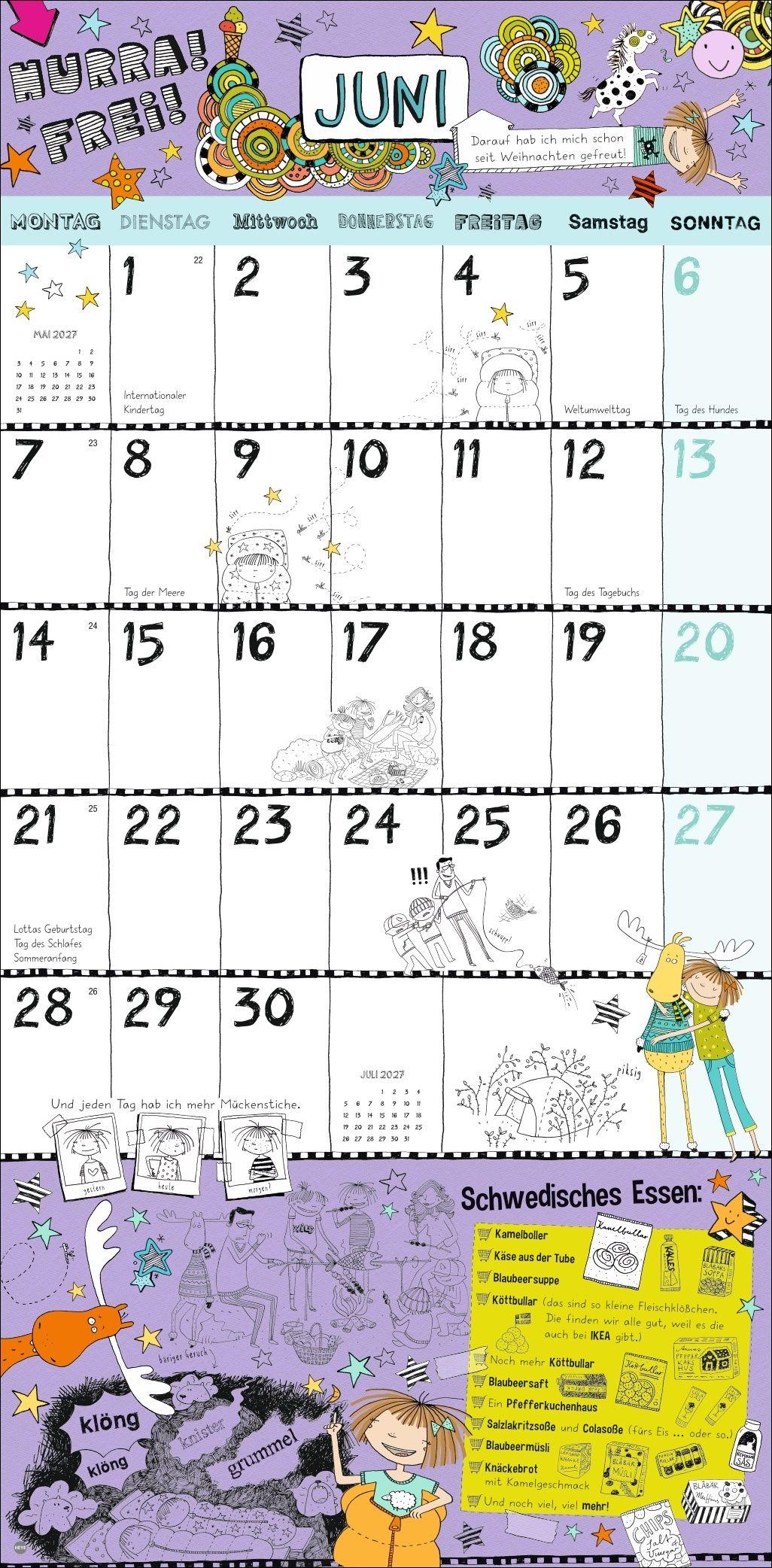 Beispielinhalt (Bild) Lotta-Leben Broschurkalender 2027