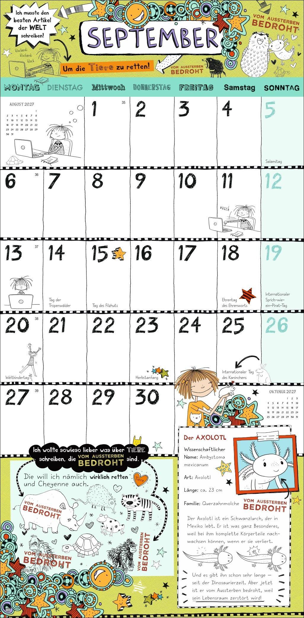 Beispielinhalt (Bild) Lotta-Leben Broschurkalender 2027