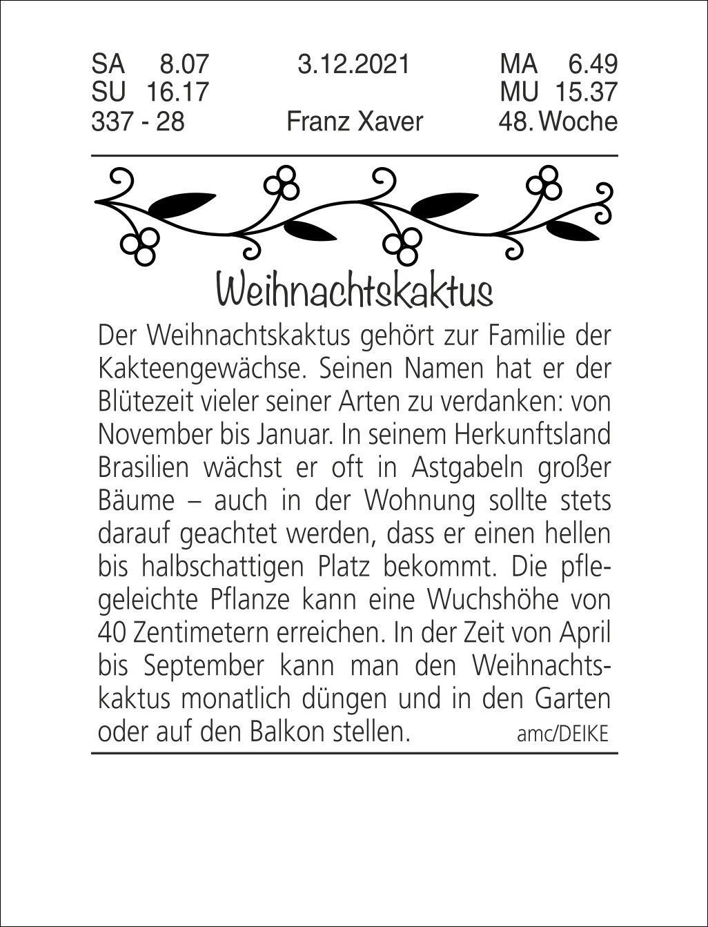 Beispielinhalt (Bild) Tagesabreißkalender klein 2027