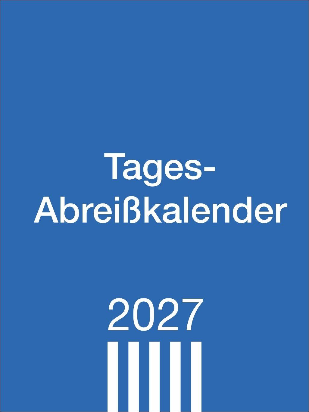 Vorderes Coverbild Tagesabreißkalender klein 2027