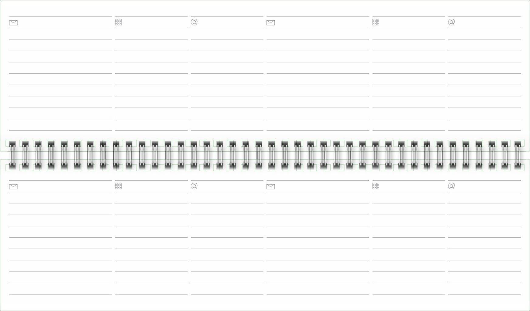 Beispielinhalt (Bild) Wochenquerplaner, blau 2027