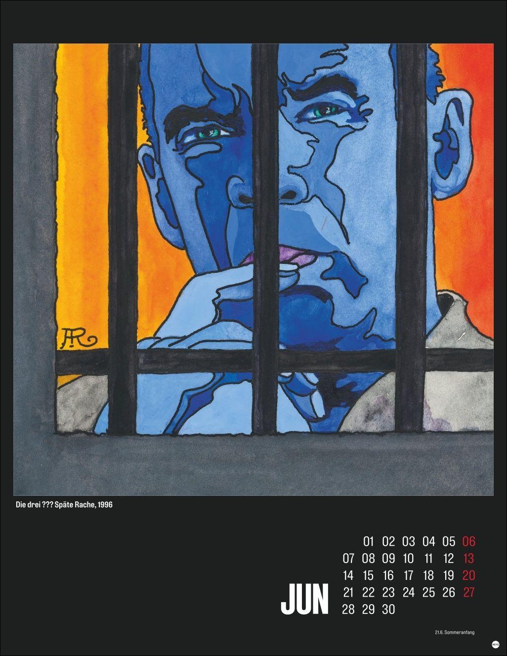 Beispielinhalt (Bild) Die drei ??? Posterkalender 2027