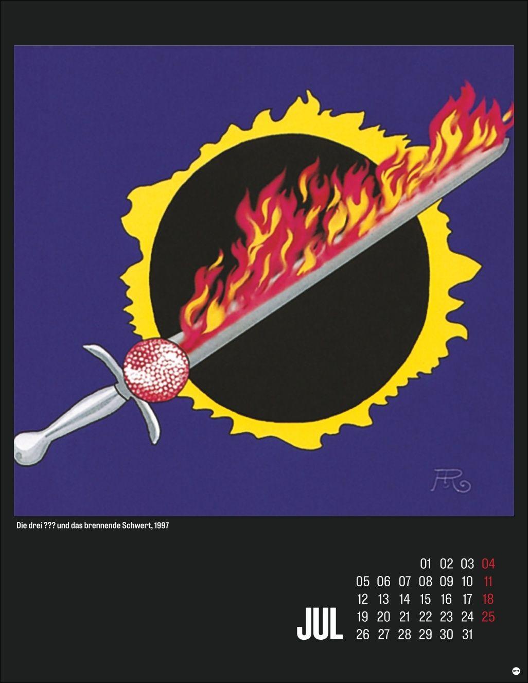 Beispielinhalt (Bild) Die drei ??? Posterkalender 2027