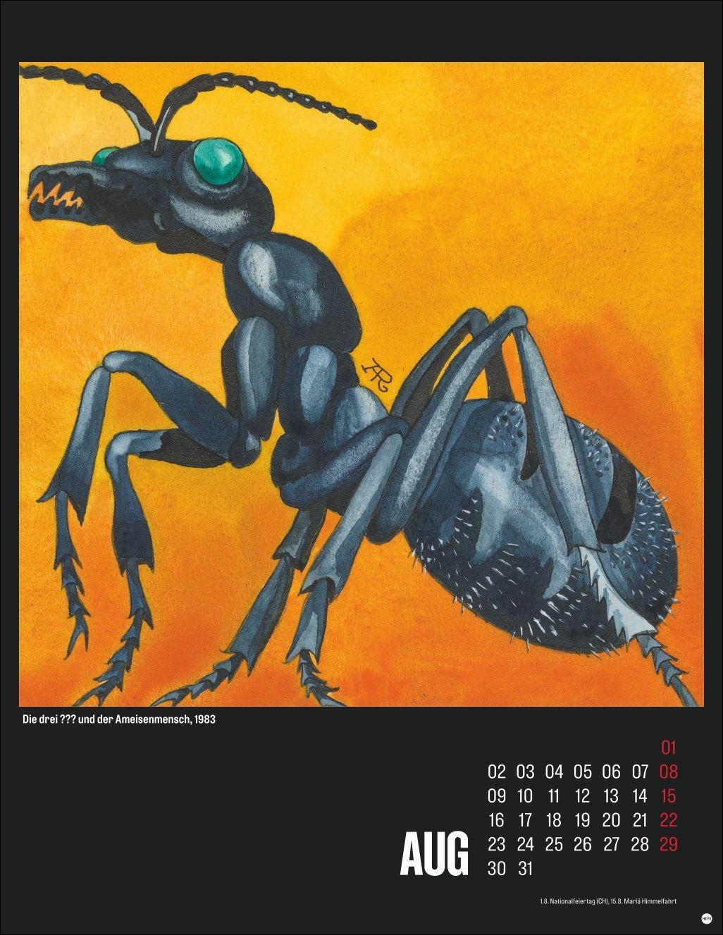 Beispielinhalt (Bild) Die drei ??? Posterkalender 2027