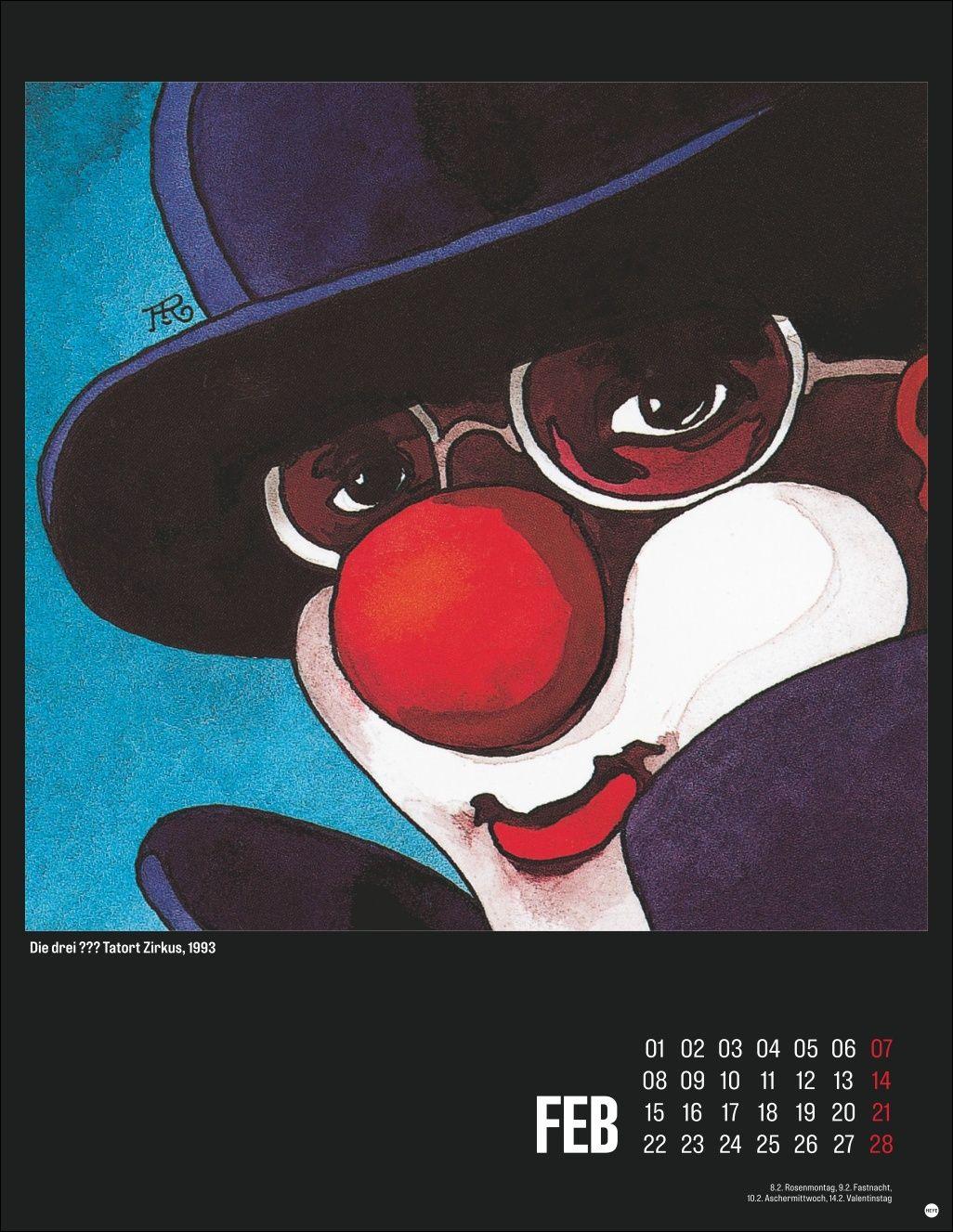 Beispielinhalt (Bild) Die drei ??? Posterkalender 2027