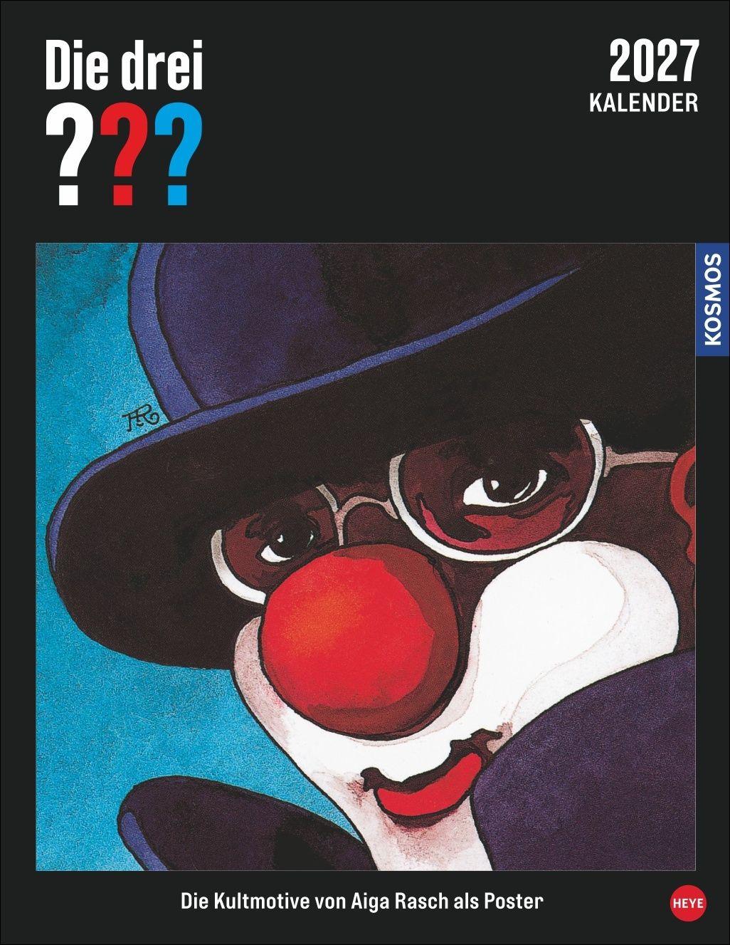 Vorderes Coverbild Die drei ??? Posterkalender 2027