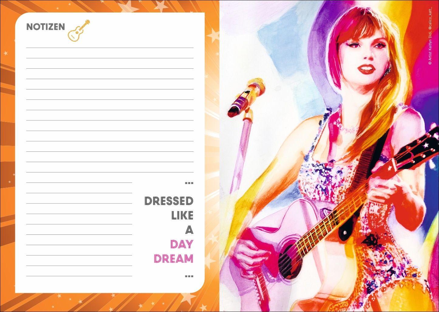 Beispielinhalt (Bild) Taylor 17-Monats-Kalenderbuch A5 2027 - 17 Monate. Von August 2026 bis Dezember 2027