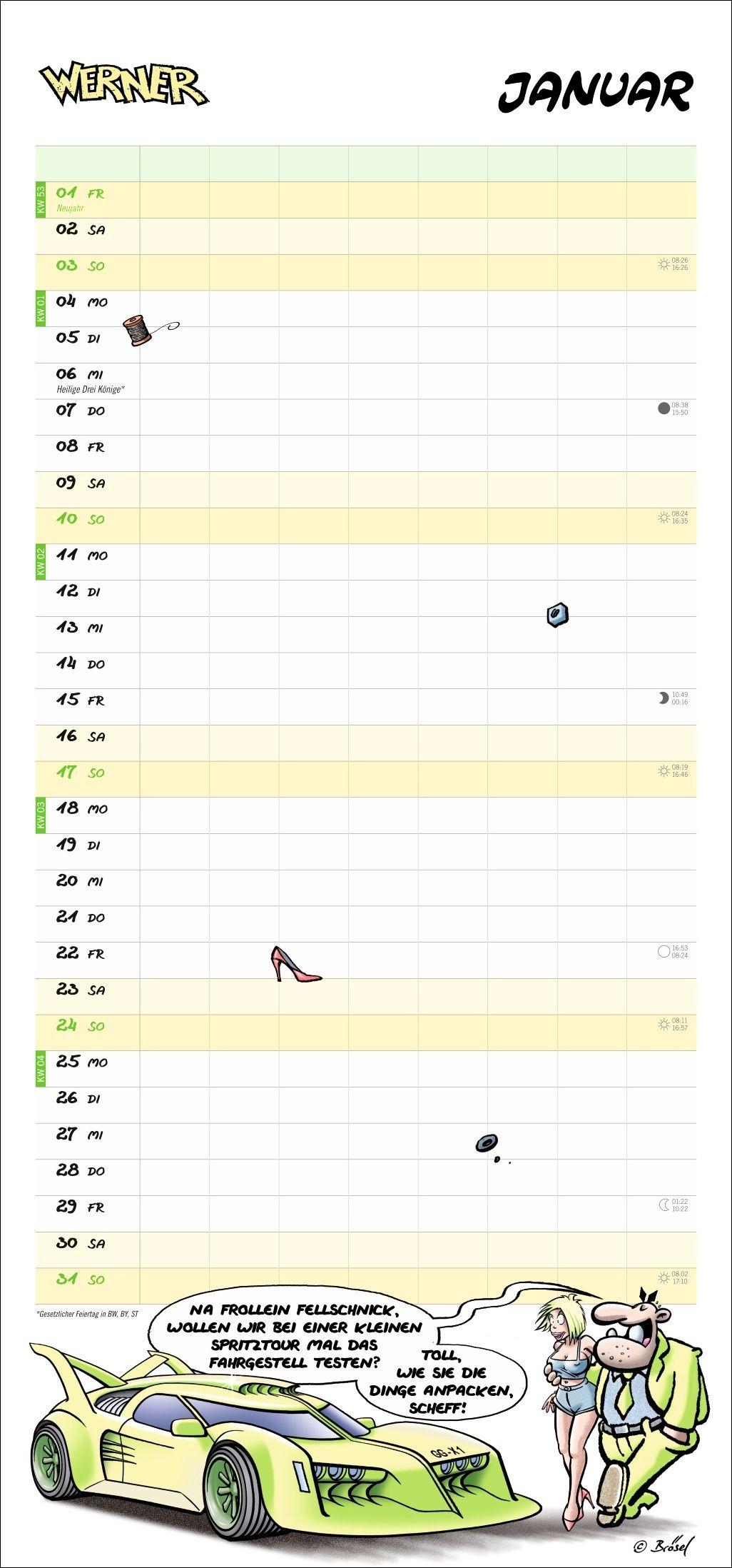 Beispielinhalt (Bild) Werner Werkstattplaner 2027