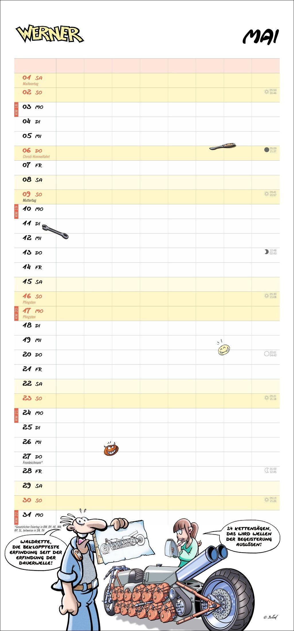 Beispielinhalt (Bild) Werner Werkstattplaner 2027