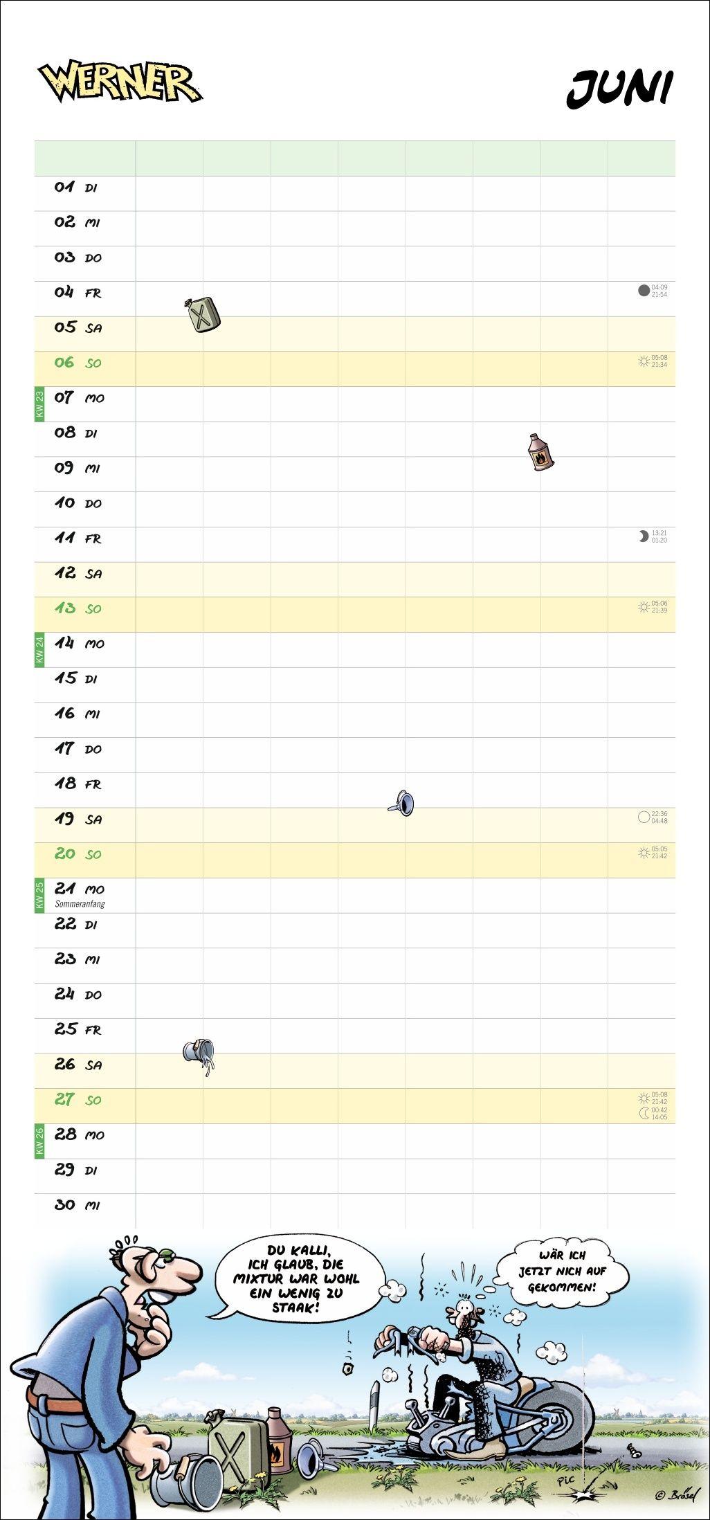 Beispielinhalt (Bild) Werner Werkstattplaner 2027