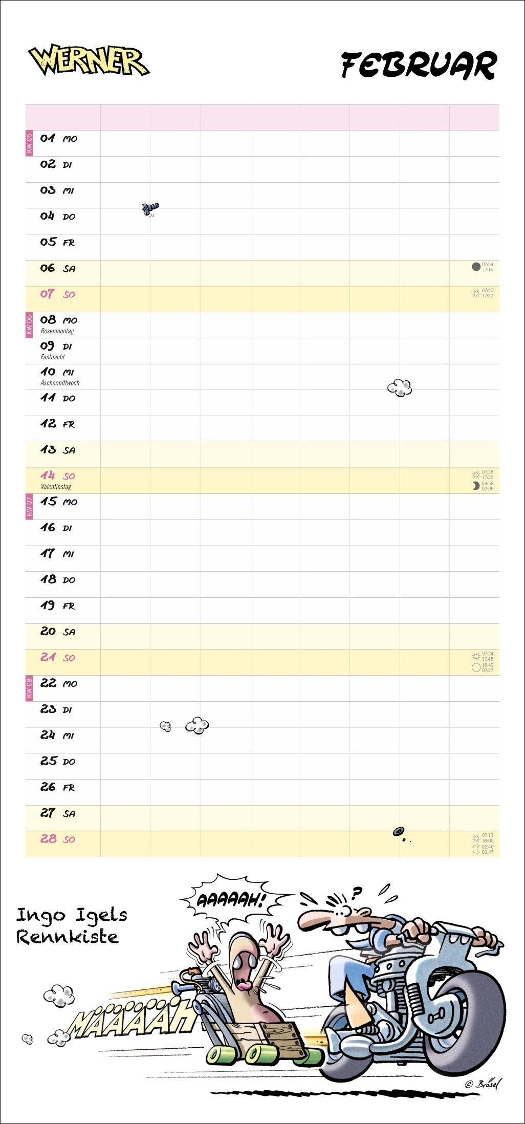 Beispielinhalt (Bild) Werner Werkstattplaner 2027