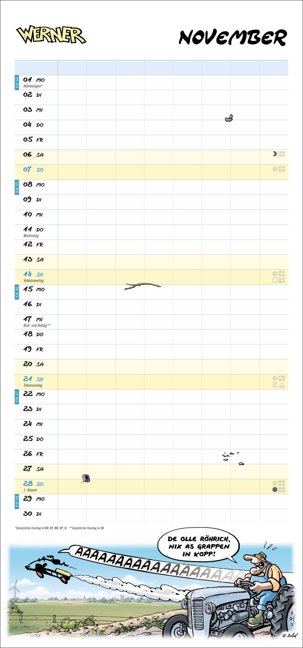 Beispielinhalt (Bild) Werner Werkstattplaner 2027
