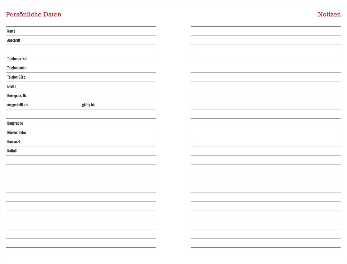 Beispielinhalt (Bild) Peanuts Familienplaner-Buch A5 2027