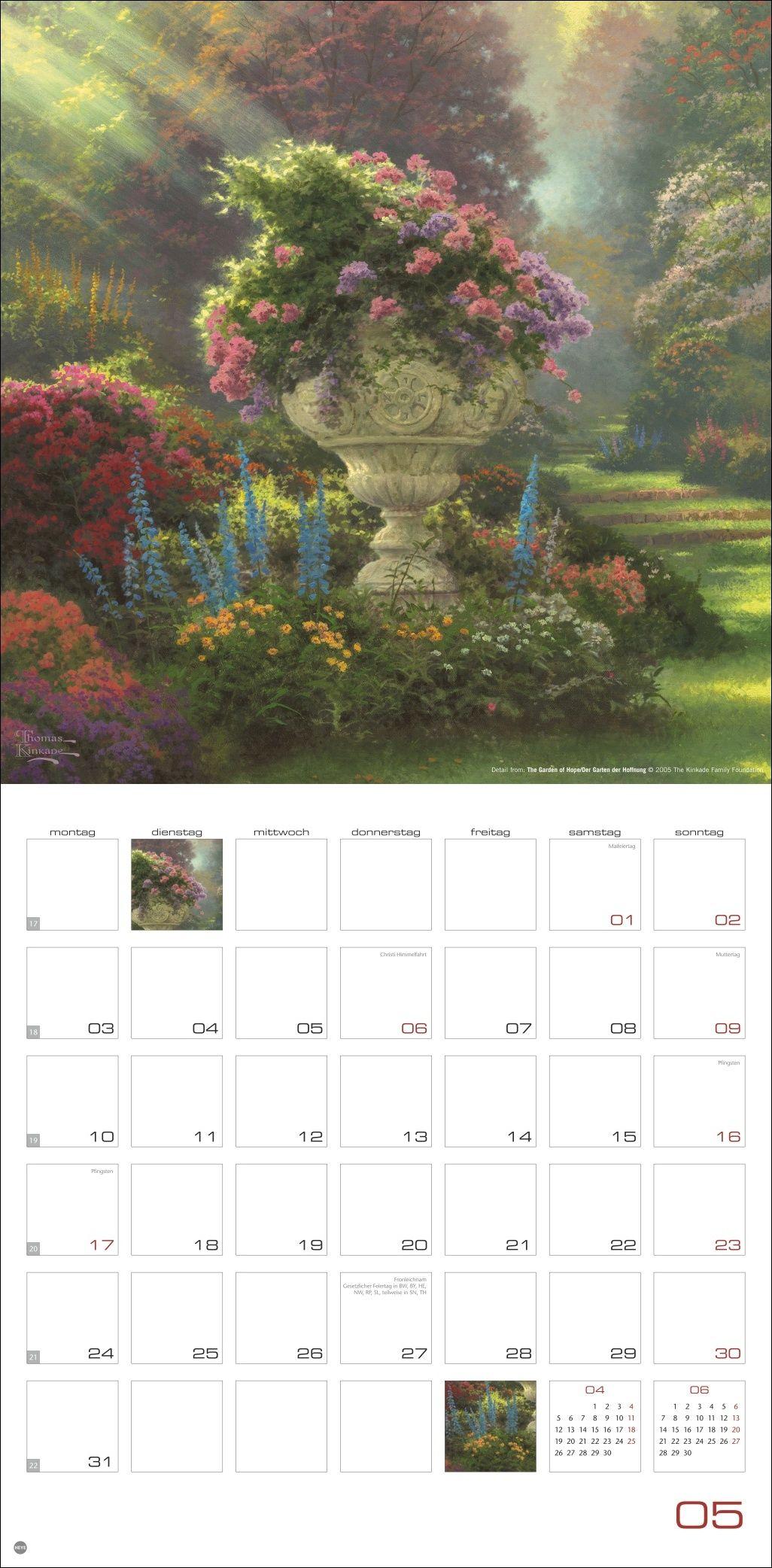 Beispielinhalt (Bild) Thomas Kinkade: Land of Light Broschurkalender 2027