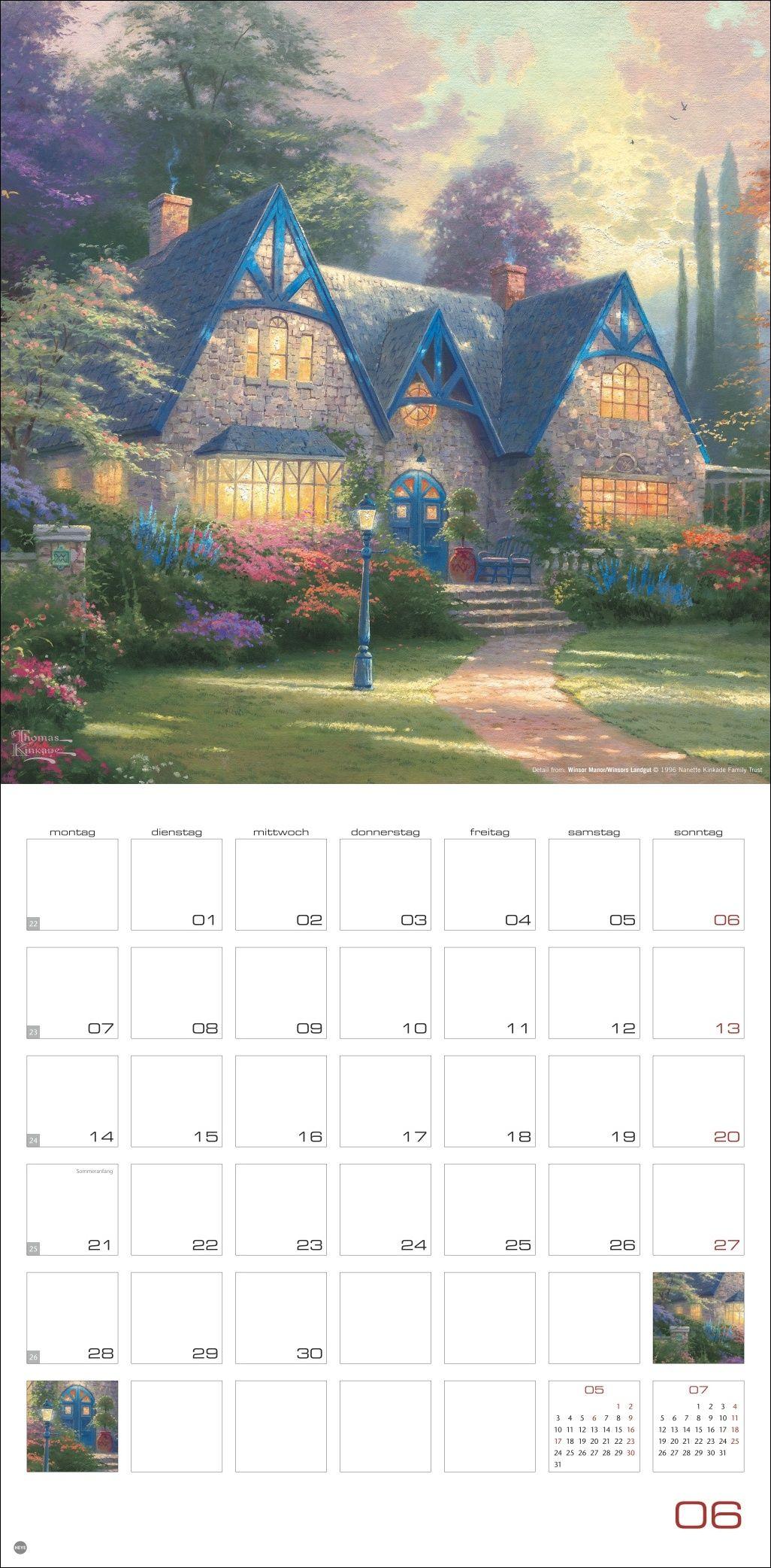 Beispielinhalt (Bild) Thomas Kinkade: Land of Light Broschurkalender 2027