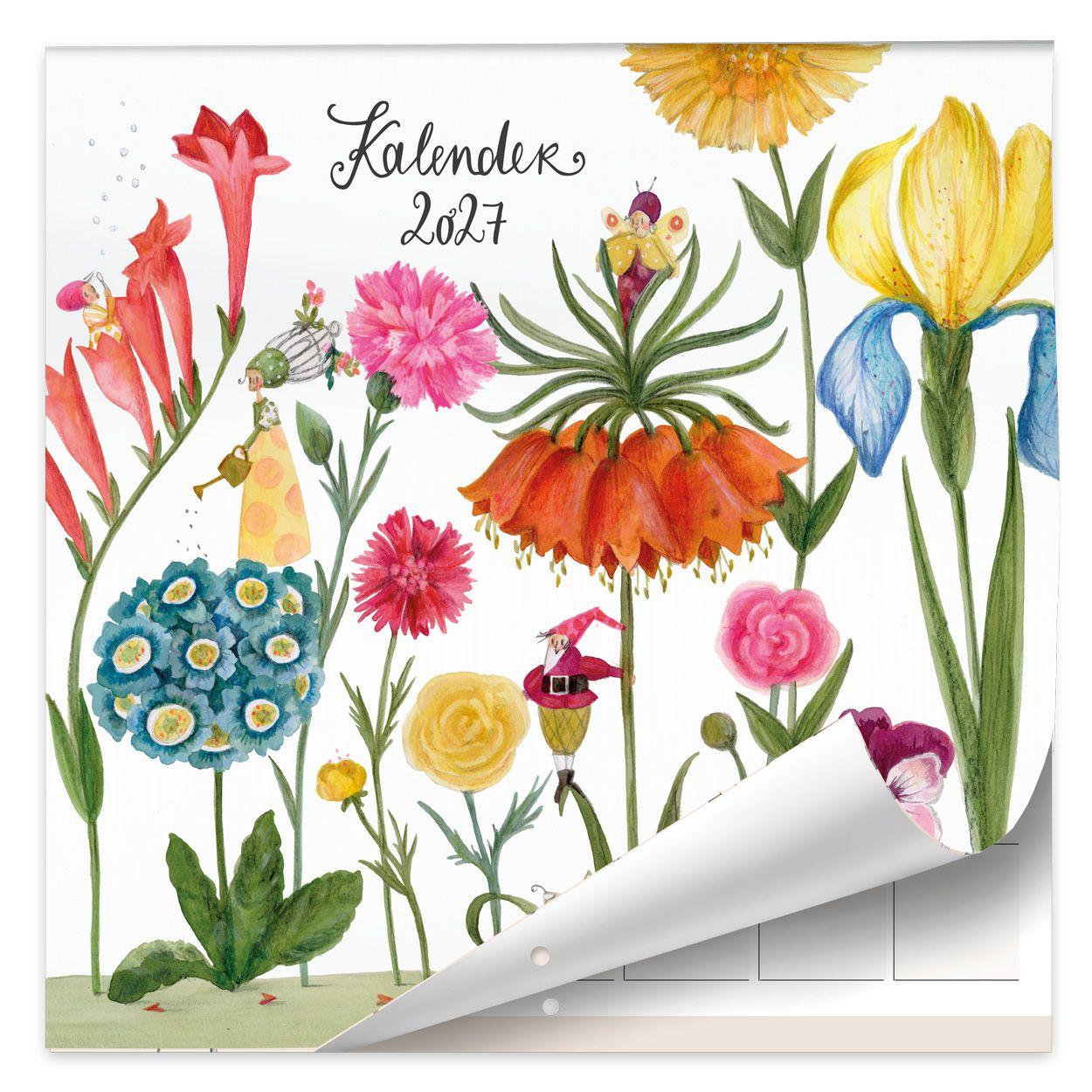 Vorderes Coverbild Broschürenkalender Blumen 2027