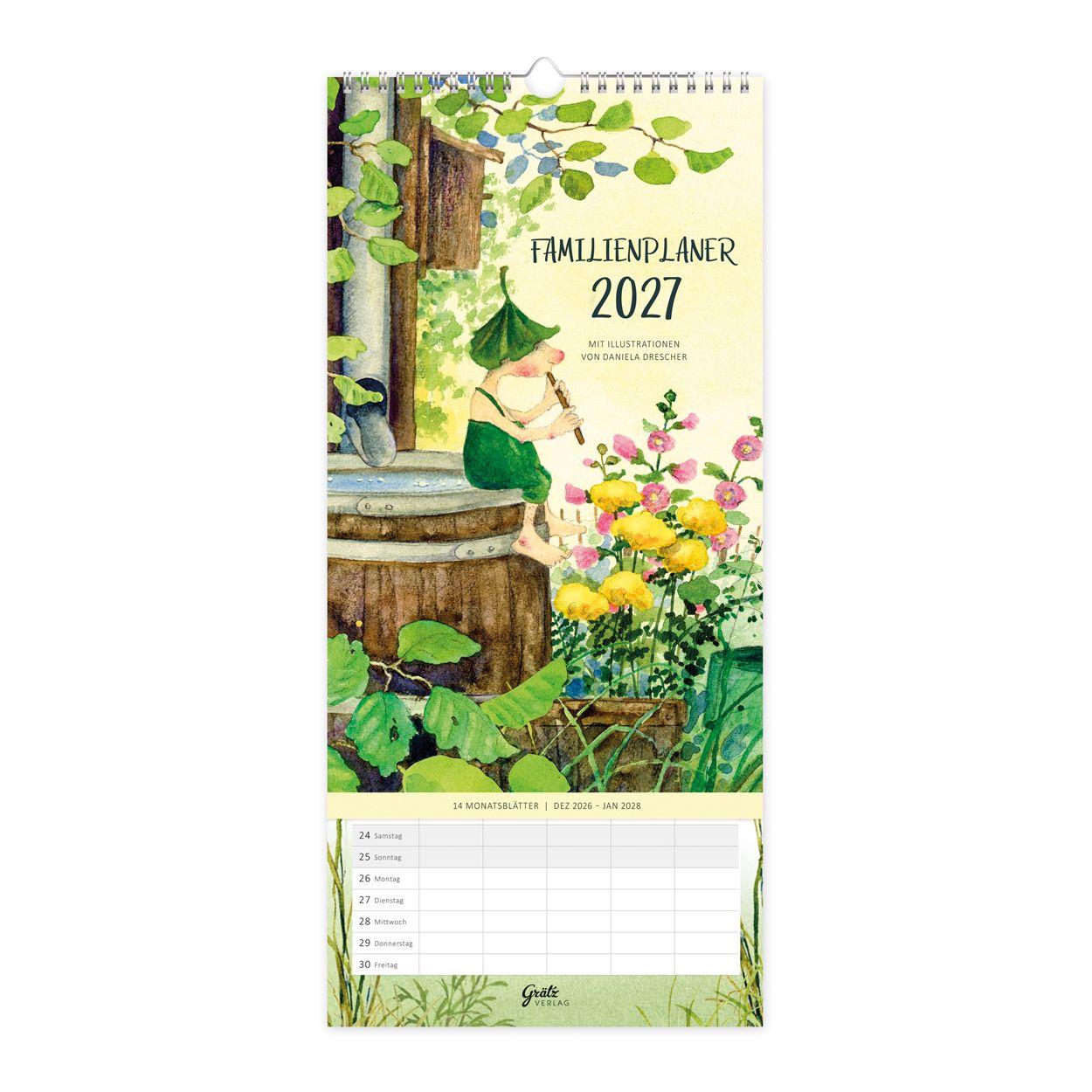 Vorderes Coverbild Familienplaner Giesbert der Regenrinnenwicht 2027