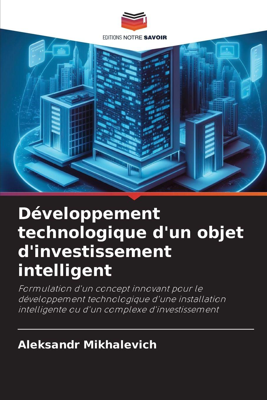 Vorderes Coverbild Développement technologique d'un objet d'investissement intelligent