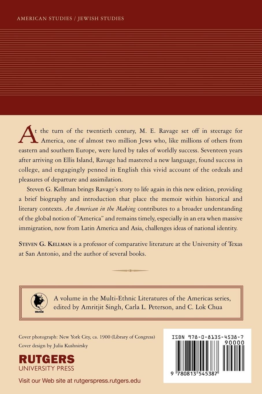 Rückseitencover An American in the Making