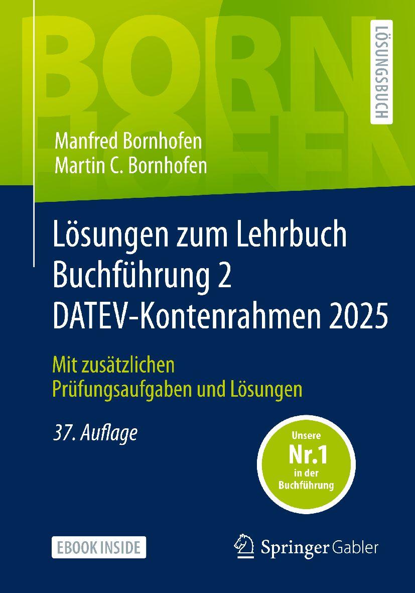 Vorderes Coverbild Lösungen zum Lehrbuch Buchführung 2 DATEV-Kontenrahmen 2025