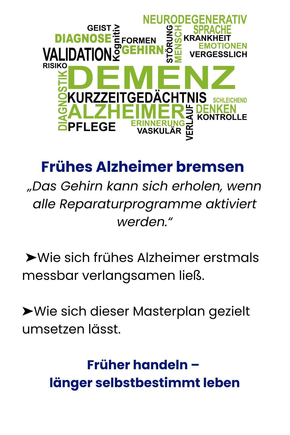 Beispielinhalt (Bild) Masterplan gegen Alzheimer. Fit im Kopf - ein Leben lang. Wie Sie frühzeitig Ihr Demenz-Risiko halbieren, Ihr Gehirn regenerieren und geistig fit bleiben. Spiegel-Bestsellerautor