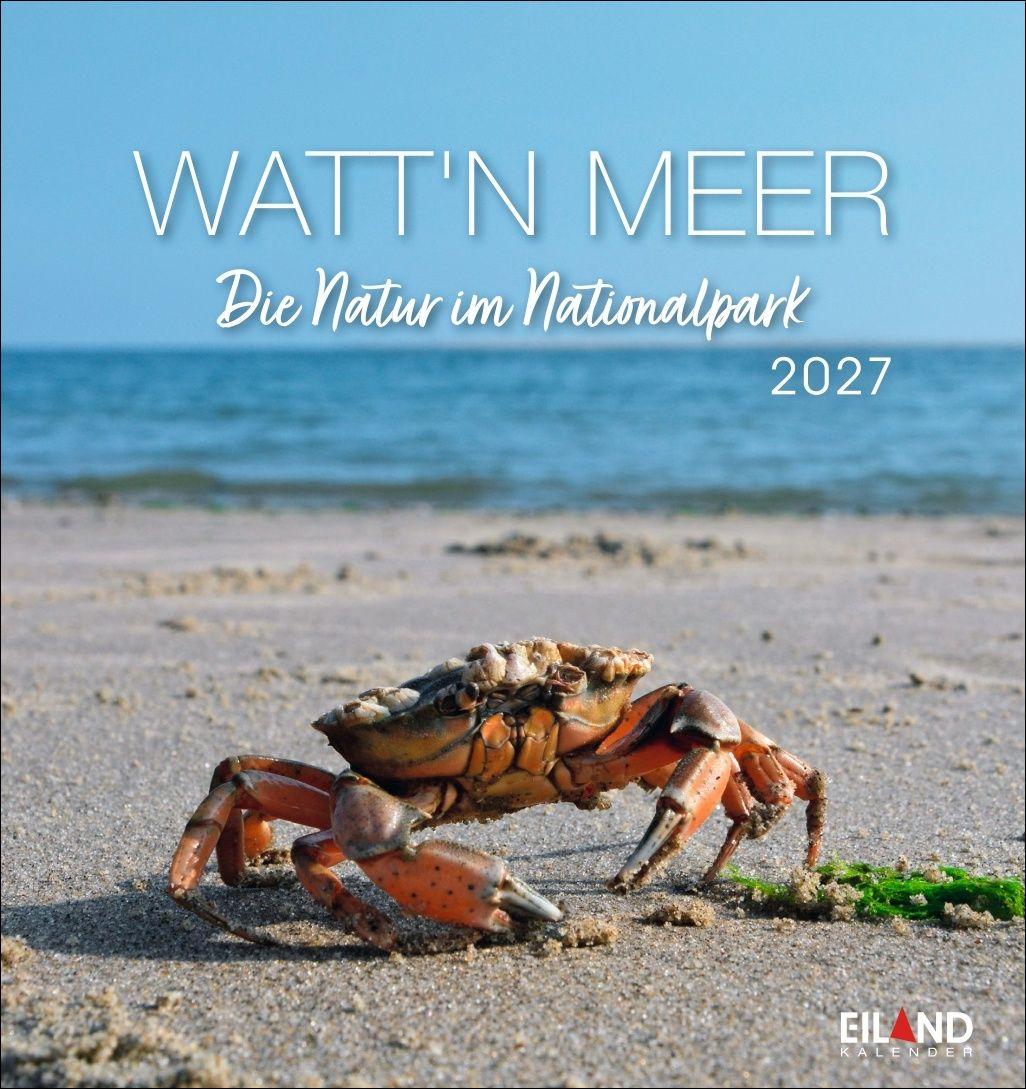 Vorderes Coverbild Watt'n Meer Postkartenkalender 2027 - Die Natur im Nationalpark