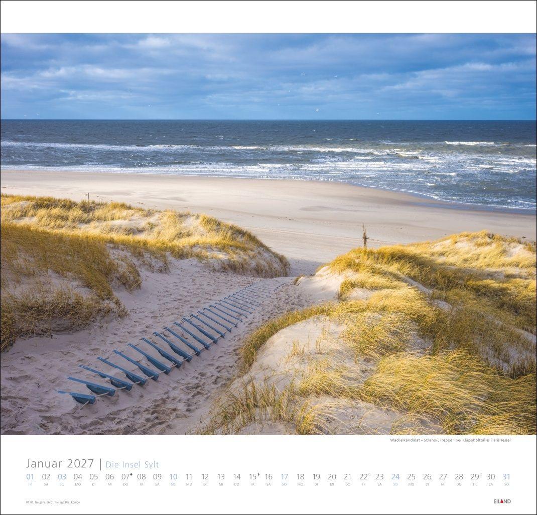 Beispielinhalt (Bild) Die Insel Sylt Edition Kalender 2027 - Hans Jessel
