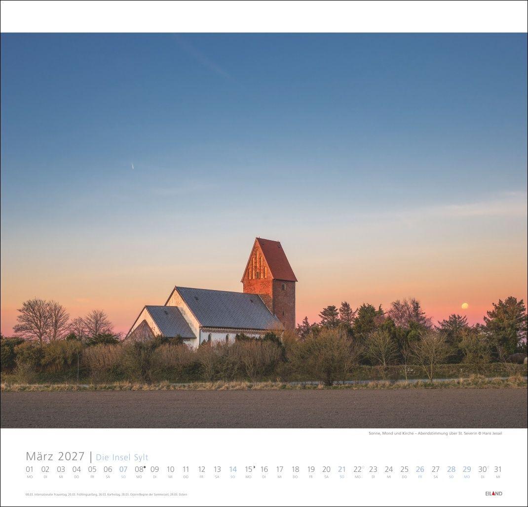 Beispielinhalt (Bild) Die Insel Sylt Edition Kalender 2027 - Hans Jessel