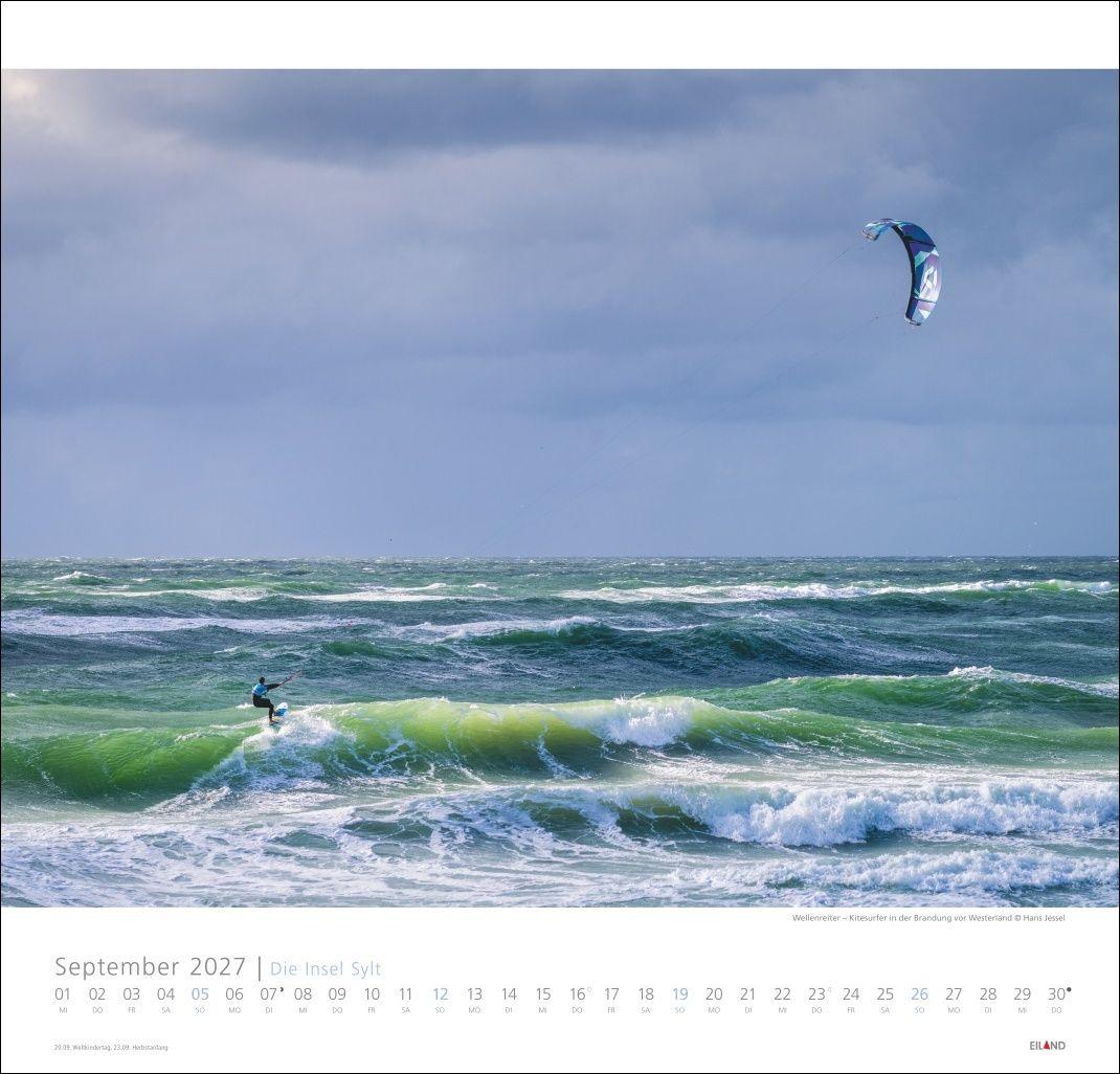 Beispielinhalt (Bild) Die Insel Sylt Edition Kalender 2027 - Hans Jessel