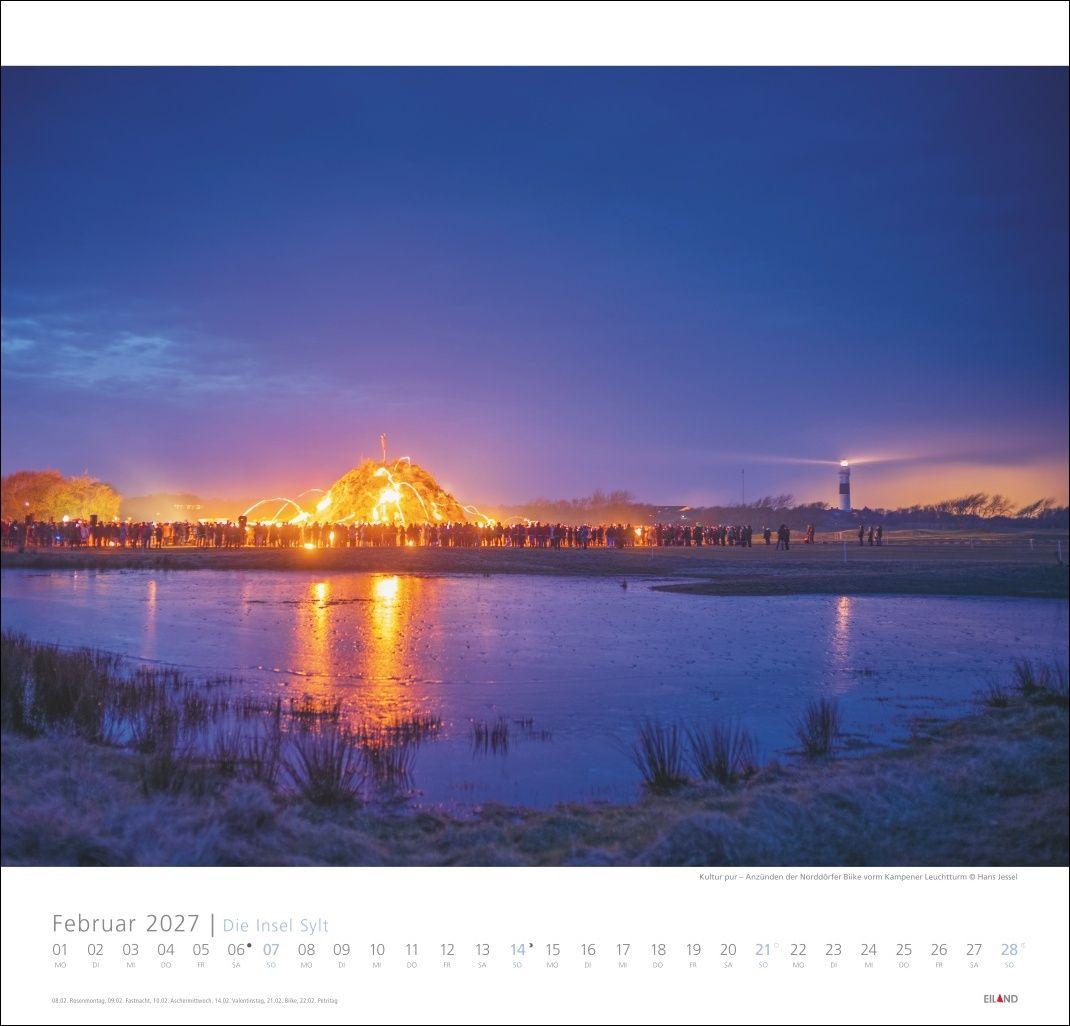 Beispielinhalt (Bild) Die Insel Sylt Edition Kalender 2027 - Hans Jessel